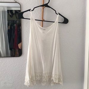 Foreign Exchange White Tank Top